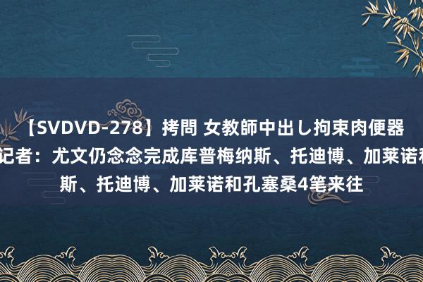 【SVDVD-278】拷問 女教師中出し拘束肉便器 仁科百華 RISA 记者：尤文仍念念完成库普梅纳斯、托迪博、加莱诺和孔塞桑4笔来往