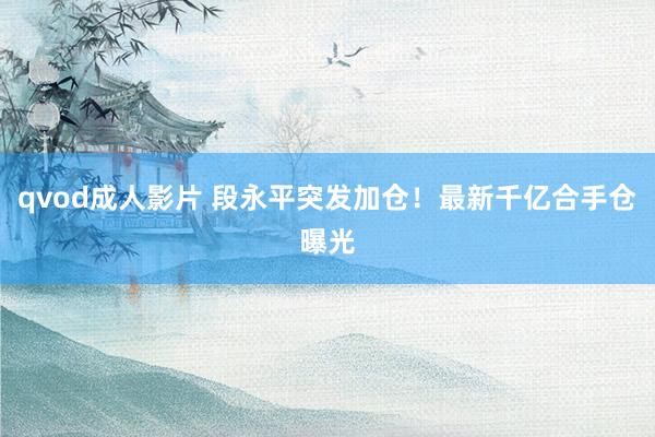 qvod成人影片 段永平突发加仓！最新千亿合手仓曝光