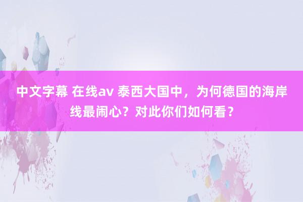 中文字幕 在线av 泰西大国中，为何德国的海岸线最闹心？对此你们如何看？