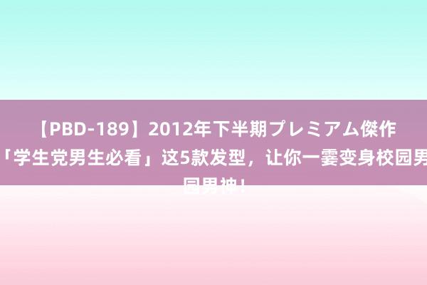 【PBD-189】2012年下半期プレミアム傑作選 「学生党男生必看」这5款发型，让你一霎变身校园男神！