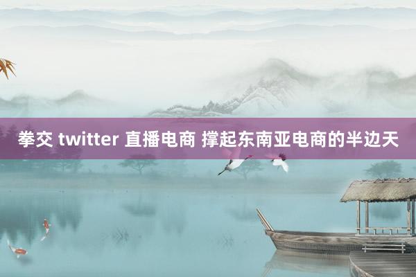 拳交 twitter 直播电商 撑起东南亚电商的半边天